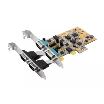 Carte série PCI Express 4 ports RS-232 EXSYS EX-45034IS avec isolation optique 2,5 kV