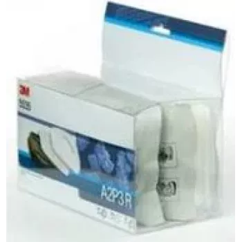 Recharge de filtres 3M 5535 pour ensemble demi-masque respiratoire (5535), filtres particulaires P2 R, 2 filtres et 2 supports
