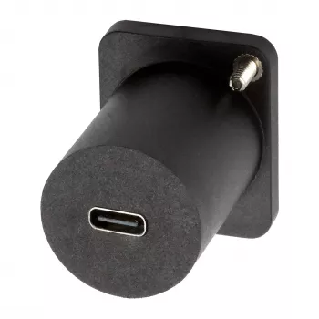 Adaptateur EXSYS type D USB-C femelle vers femelle, USB 3.2 Gen 1, montage sur panneau, noir (EX-49158)