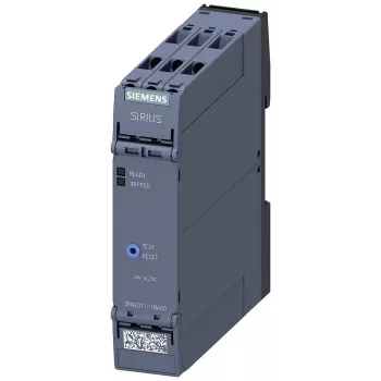 Relais de protection thermique moteur Siemens SIRIUS 3RN2 3RN2011-1BA30, 24 V AC/DC, 1 NO + 1 NC, bornes à vis, rail DIN