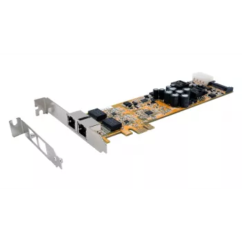 Carte PCIe double Gigabit Ethernet EXSYS EX-6072POE-2 avec PoE, Low Profile