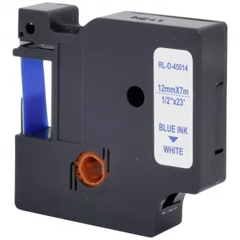Cartouche de ruban d'étiquetage DYMO D1 compatible Renkforce RF-LT-D45014 12 mm blanc/bleu 7 m RF-6027814