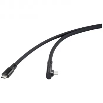 Câble USB4 USB-C vers USB-C Renkforce 1 m noir 8K UHD connecteur magnétique RF-6438138