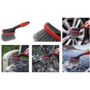 Brosse de nettoyage multifonction IWH, rouge/noir, PP/TPR, grande tête de brosse, 1 pièce (071128)