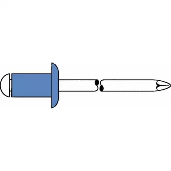 Rivet aveugle GESIPA acier/acier 4x8mm tête bombée plage de serrage 2,5-4,5mm (6310443)