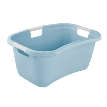 Bac à linge keeeper janne, ergonomique, nordic-blau, 40 L, en forme de rein, poignées Soft-Grip, stable, 1 pièce 1078368000000