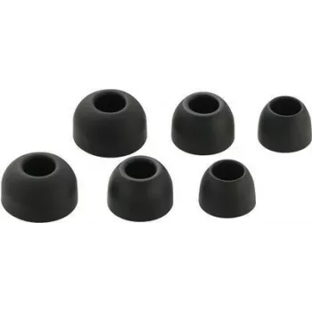 Embouts d'écouteurs intra-auriculaires Renkforce, 3 paires, noir (RF-5044672)