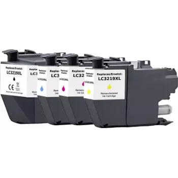 Pack combiné de cartouches d'encre Renkforce compatible pour Brother LC-3219XL série - noir, cyan, magenta, jaune (RF-6954012)