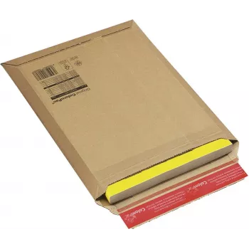 Enveloppe d'expédition Colompac CP010.06 en papier kraft brun, autocollante, 250 x 180 mm, lot de 20 CP010.06.020