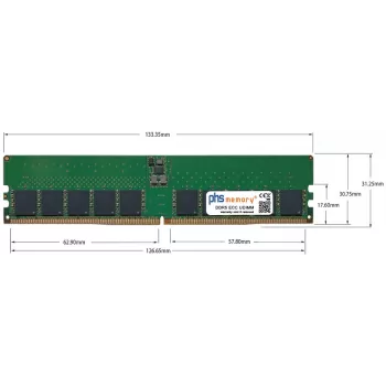 PHS-memory 48 Go DDR5 ECC UDIMM 5600MHz PC5-44800E module de mémoire pour Asus TUF Gaming B650M-PLUS WIFI SP570372