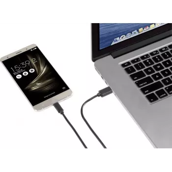 Renkforce RF-4599658 câble USB 3.2 Gen 1, USB-A vers USB-C, 0,5 m, noir