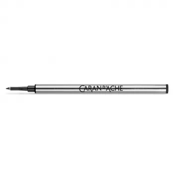 Recharge de stylo roller Caran d'Ache, fine, noire, pointe en acier inoxydable, 1 pièce (8228.009)