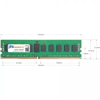 PHS-memory 16 Go DDR4 ECC UDIMM 3200MHz PC4-25600E mémoire pour Synology RackStation RS3626xs SP619472