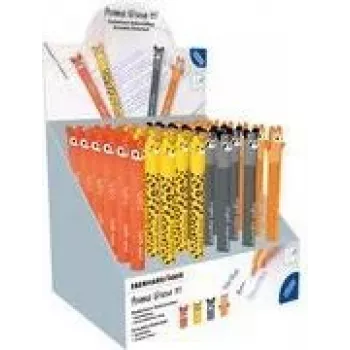 Faber-Castell Eberhard Faber présentoir de stylos gel Animal Erase It!, 0,7 mm, bleu, effaçable, rechargeable, 36 stylos 560174