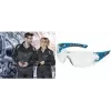 Lunettes de protection uvex pheos nxt, monture bleu/anthracite, verres PC clairs, UV400, EN 166/170 9128265