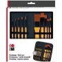 Trousse de pinceaux Marabu avec 10 pinceaux acryliques, trousse à fermeture éclair, assortiment universel, soies synthétiques, manches en bois 1628000000002