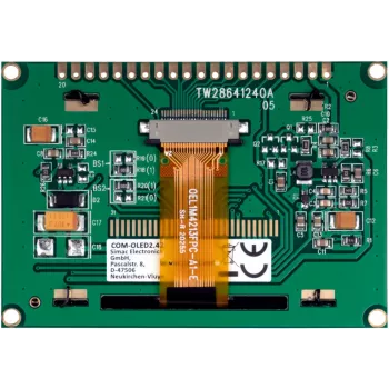 JOY-IT COM-OLED2.42 module d'affichage OLED 2,42 pouces 128x64, blanc, SPI/I2C, SSD1309