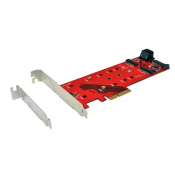 EXSYS EX-3660 carte adaptateur M.2 vers SATA III - B-Key/B+M Key, 6 Gbps, prend en charge 2230/2242/2260/2280