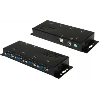 EXSYS EX-1334HMV-2 adaptateur USB 2.0 vers RS-232 série 4 ports avec boîtier métallique