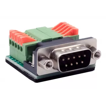 Câble adaptateur série EXSYS EX-49000 D-SUB 9 broches mâle vers borne à vis 10 broches, 30 cm
