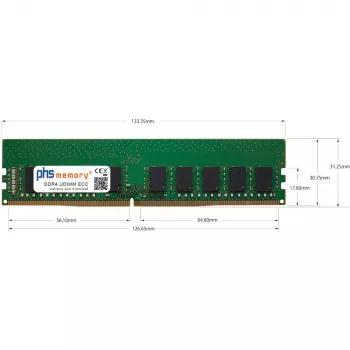 Mémoire RAM PHS-memory 8 Go DDR4 2400MHz ECC UDIMM pour MSI MS-98H9-Q170 (SP571935)