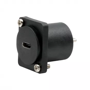 Adaptateur encastrable EXSYS EX-49167 type D USB-C femelle vers mâle, USB 3.2 Gen 2, 10Gbps
