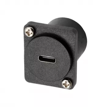 Adaptateur encastrable EXSYS EX-49167 type D USB-C femelle vers mâle, USB 3.2 Gen 2, 10Gbps