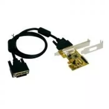 Carte adaptateur série PCI Express x1 2 ports RS232 EXSYS EX-1095