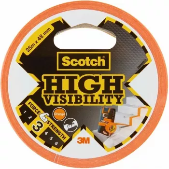 Ruban haute visibilité 3M Scotch orange 48 mm x 25 m, 6 rouleaux 7100205301