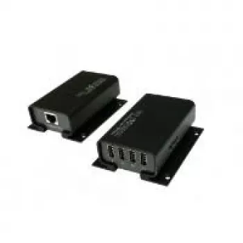 Extension USB 2.0 4 ports sur Cat.5/6 EXSYS EX-1444, jusqu'à 100 m