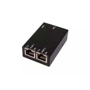 EXSYS EX-1332HMV-RJ Adaptateur USB 2.0 vers double RS-232 série avec connecteurs RJ-45, boîtier métallique