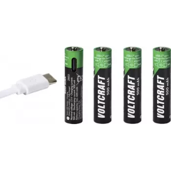Accumulateur Li-Ion VOLTCRAFT AAA 500 mAh 1,5 V pack de 4 (VC-17275565)