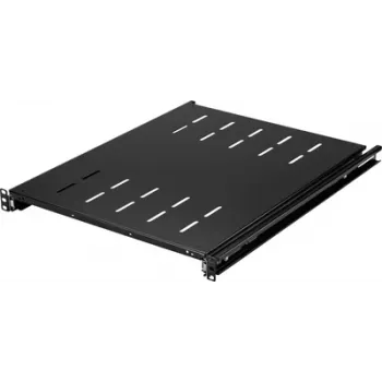 Étagère rack 19 pouces Renkforce RF-7112942 1U extensible noire