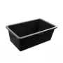 Bradas KTKP60 auge PVC pour mortier 60 L noire avec bords profilés