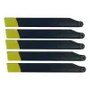 Amewi Jeu de pales de rotor principal jaune pour MD500E/H145 (057-25334-26)
