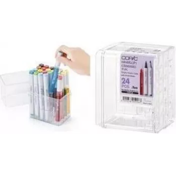 COPIC présentoir en acrylique pour 24 marqueurs Classic, transparent, vide (20075D24)