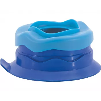 Faber-Castell Eberhard Faber WINNER gobelet à eau pour peinture bleu en silicone avec repose-pinceau en plastique recyclé 579936