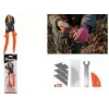 Bradas V-SERIES Sécateur de jardin multifonction avec lame enclume remplaçable, orange, 1 pièce (KT-V1)