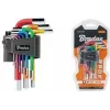 Jeu de 9 clés Allen Bradas, acier S2, multicolore, métrique 1,5-10 mm, forme en L, code couleur, DIY-HKH42-SH/B
