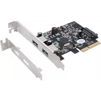 Adaptateur EXSYS EX-12001-2 PCIe x2 low-profile USB 3.2 Gen 2x2
