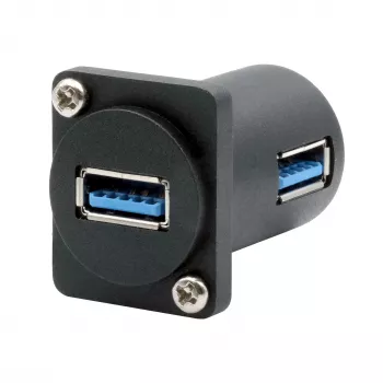 EXSYS EX-49154 adaptateur type D USB-A femelle vers femelle 90°, USB 3.2 Gen 1