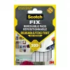 3M Scotch-Fix carrés de montage 11 mm x 15 mm blanc lot de 64 7100263372