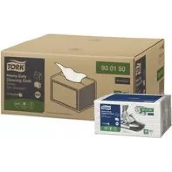 TORK Extra Strong Cleaning Wipes White W8, 8 x 50 Wipes 930150, Total 400 Wipes