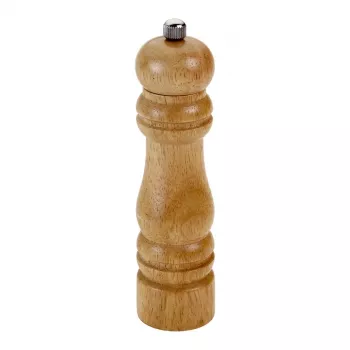 Moulin à épices manuel Metaltex Spice Line, bois d'hévéa, marron, 170 mm, mouture réglable, remplissage par le haut, 1 pièce 586017010