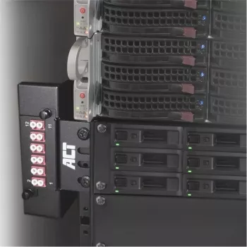 Support multifonction Zero U ACT FA2133 – montage en rack 19 pouces, acier, noir