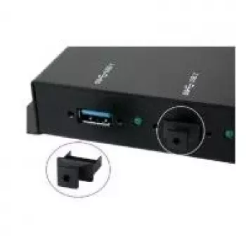 Caches anti-poussière pour ports USB Type-A EXSYS EX-1111 (lot de 10, noirs)