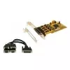 Carte série PCI 4 ports RS-232 EXSYS EX-41384 avec support low profile