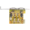 Carte PCIe double série RS-232 EXSYS EX-45032IS, low profile