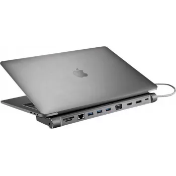 Station d'accueil USB-C 12 ports XTREMEMAC XWH-CDH-13 gris sidéral