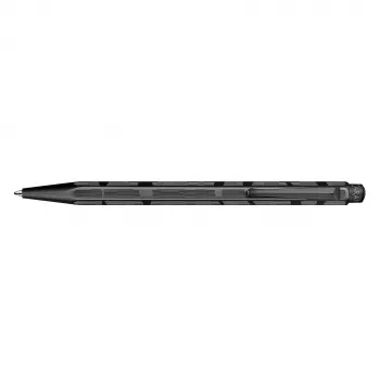 Stylo bille Caran d'Ache Ecridor Black Lines, medium, encre noire, corps hexagonal palladié 890.010